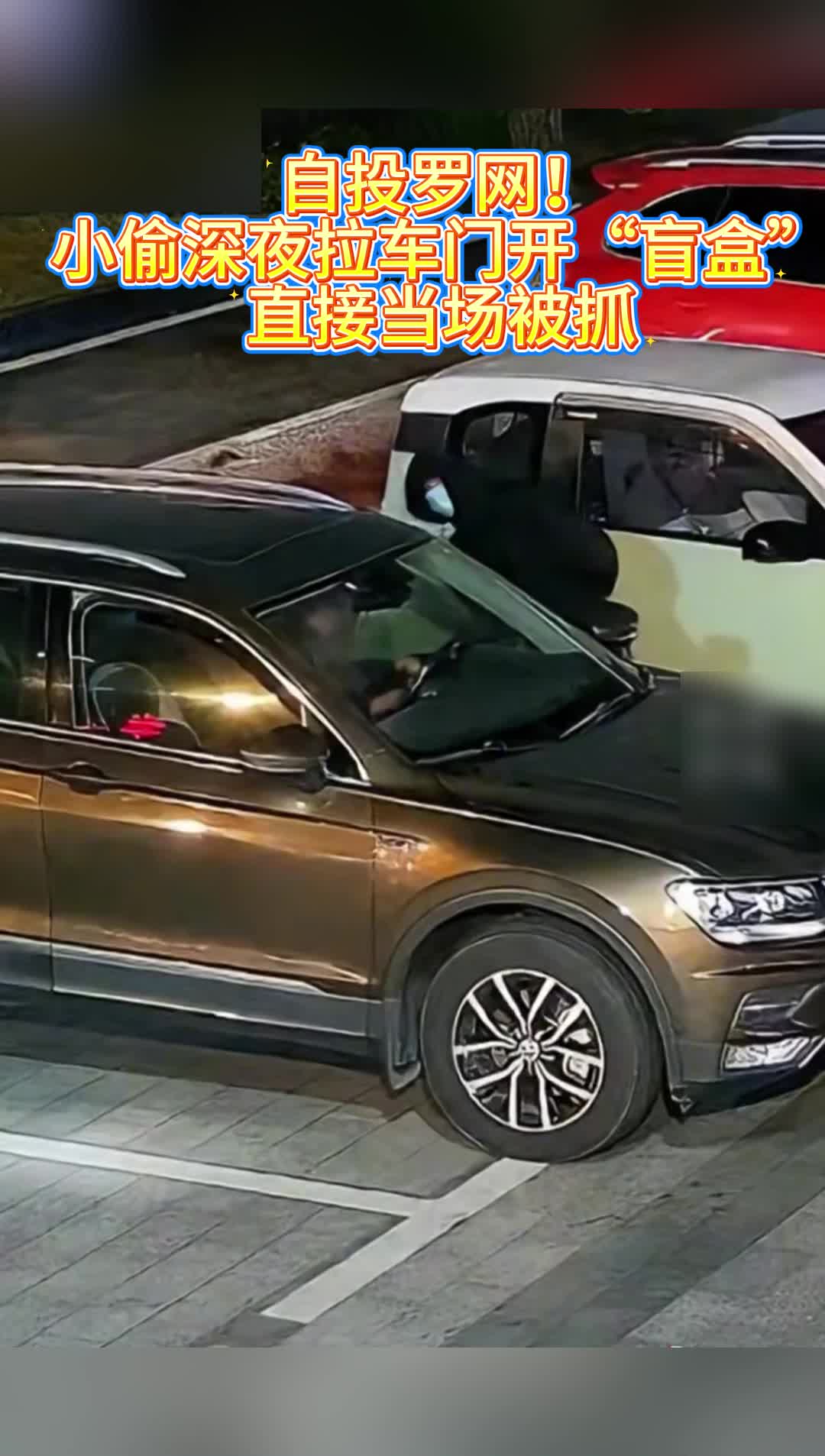 男子深夜拉开车门意外遇警民警当场抓获