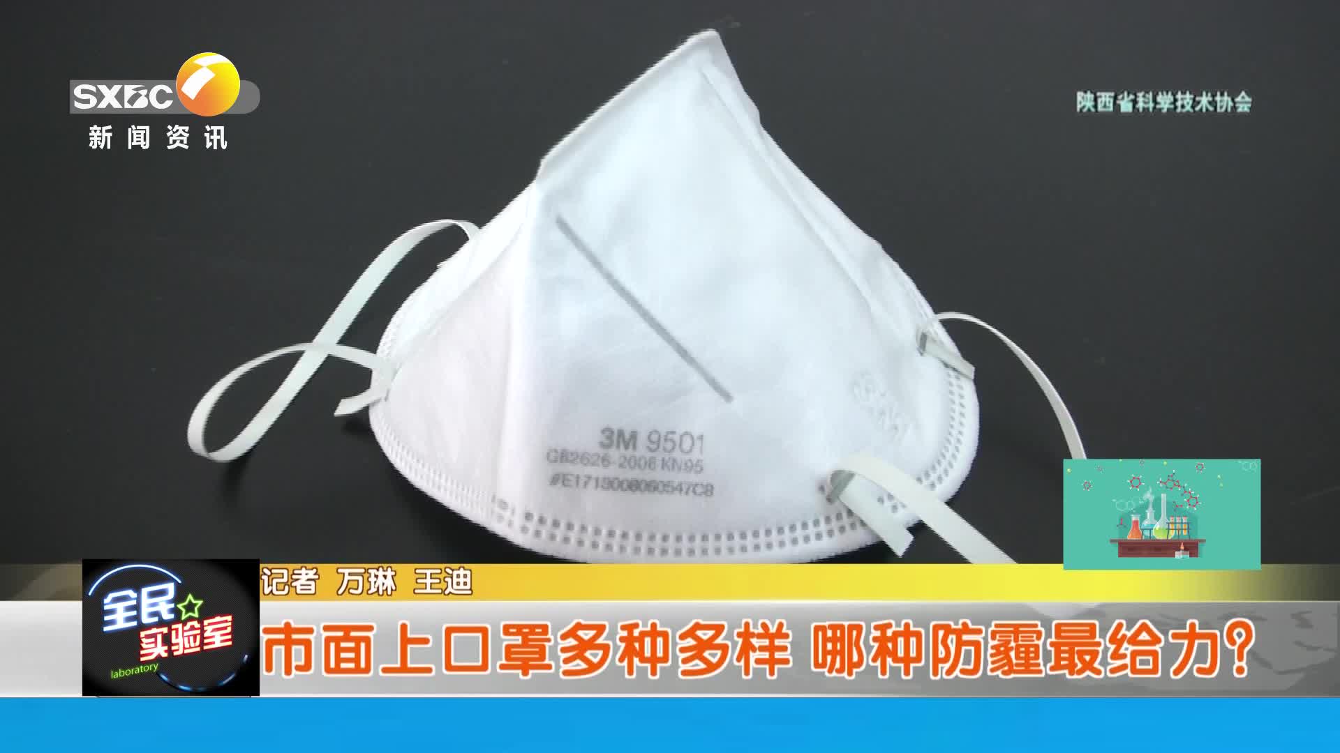 陕西省科学技术协会【全民实验室】：哪种口罩防霾最给力