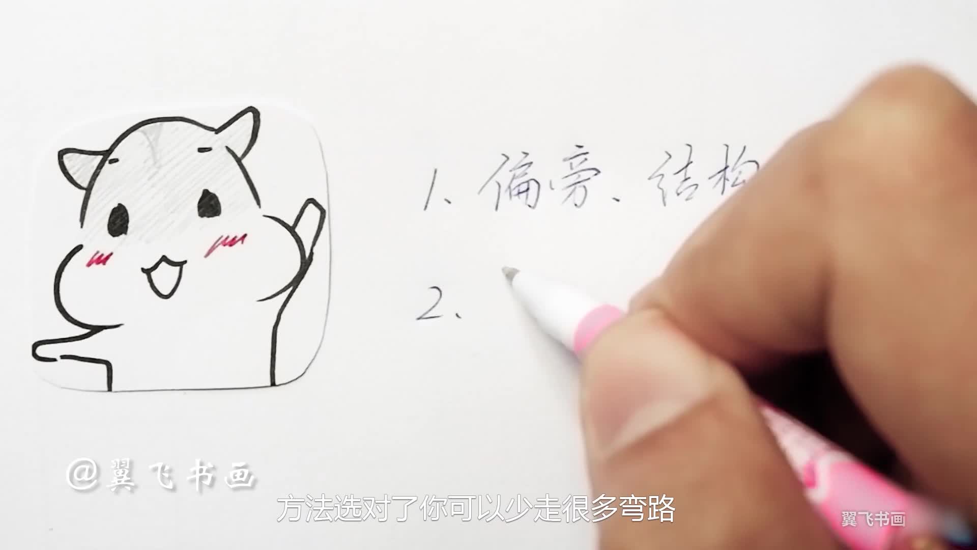 【硬笔进阶】04 练字速成、偏旁联想法